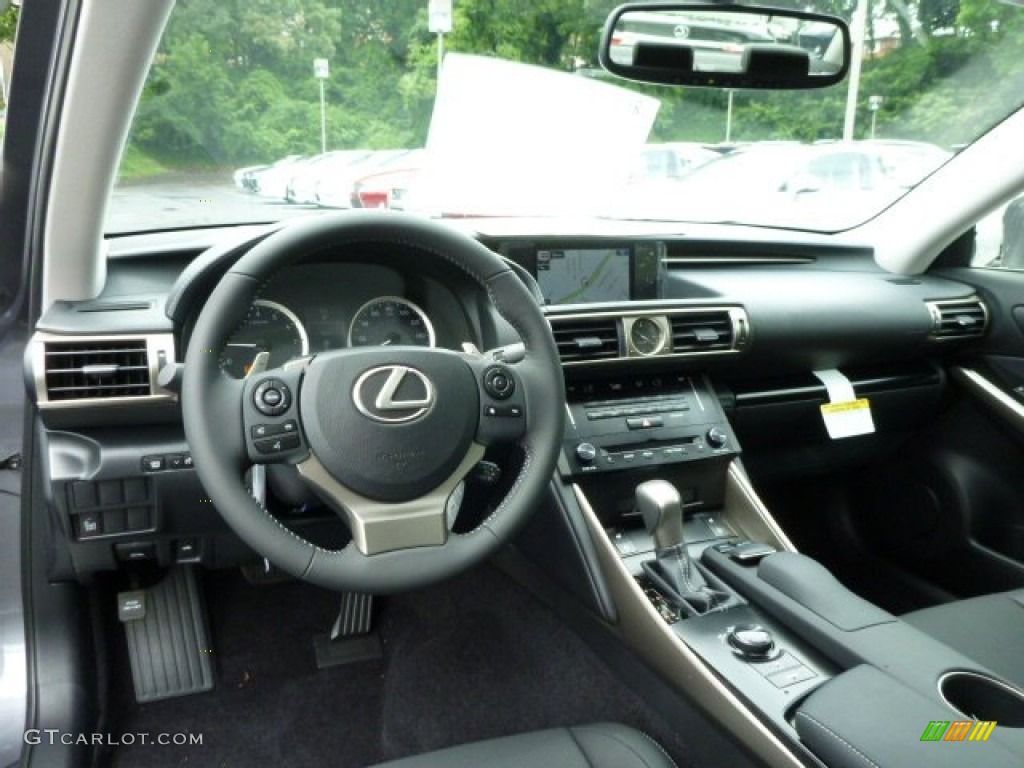 2014 Lexus IS 250 AWD Black Dashboard Photo #82889640