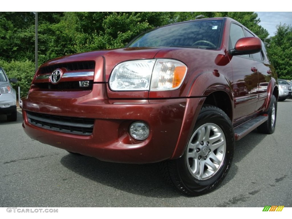 2006 Sequoia SR5 4WD - Salsa Red Pearl / Light Charcoal photo #1