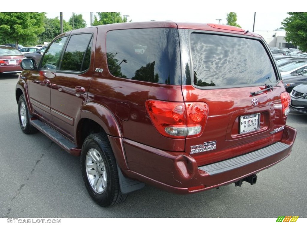 2006 Sequoia SR5 4WD - Salsa Red Pearl / Light Charcoal photo #4