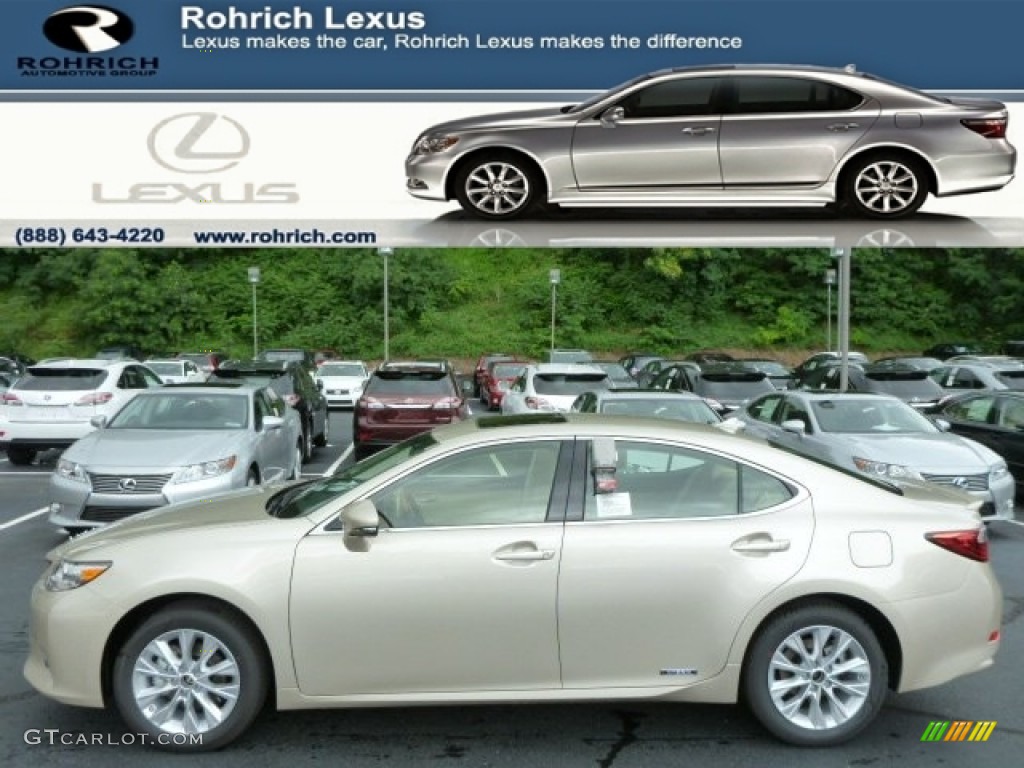 2013 ES 300h Hybrid - Satin Cashmere Metallic / Parchment photo #1