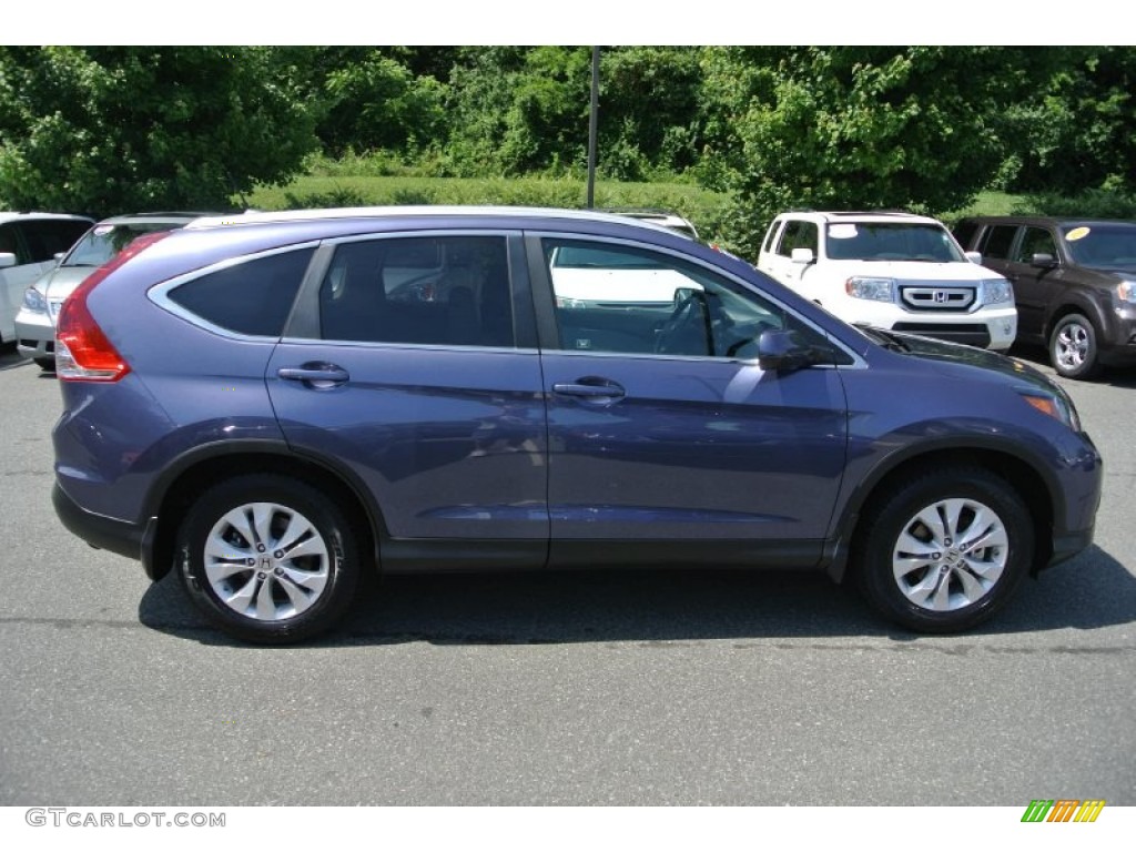 2012 CR-V EX-L - Twilight Blue Metallic / Gray photo #6