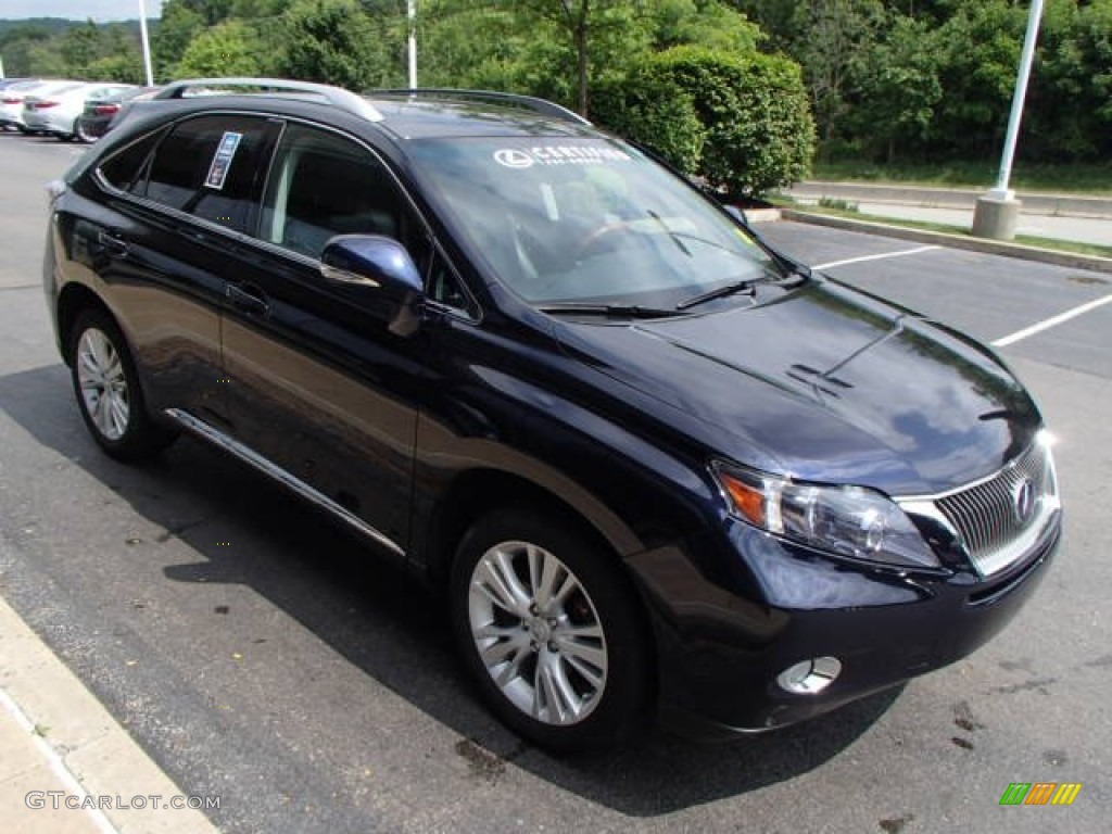 2010 RX 450h AWD Hybrid - Black Sapphire Pearl / Black/Brown Walnut photo #4