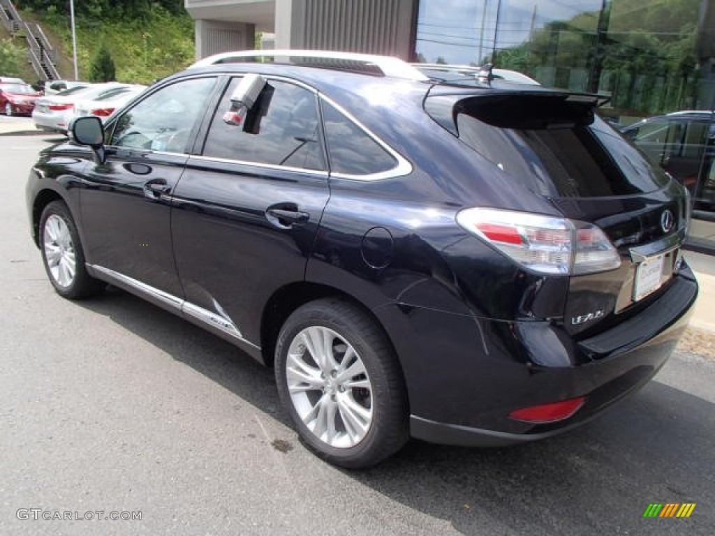 2010 RX 450h AWD Hybrid - Black Sapphire Pearl / Black/Brown Walnut photo #7