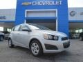 2013 Silver Ice Metallic Chevrolet Sonic LS Hatch  photo #1