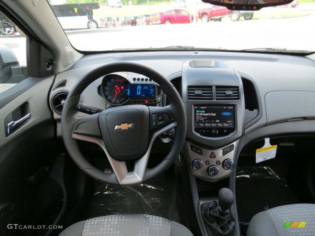 2013 Chevrolet Sonic LS Hatch Jet Black/Dark Titanium Dashboard Photo #82892216