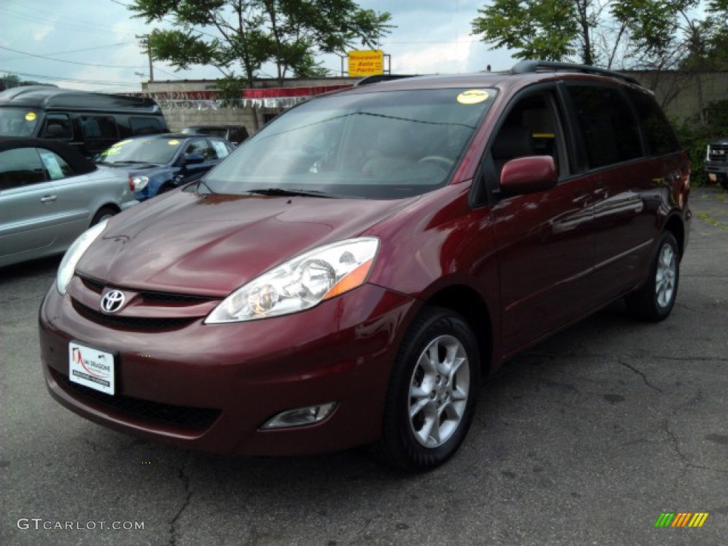 2006 Sienna XLE AWD - Salsa Red Pearl / Taupe photo #1