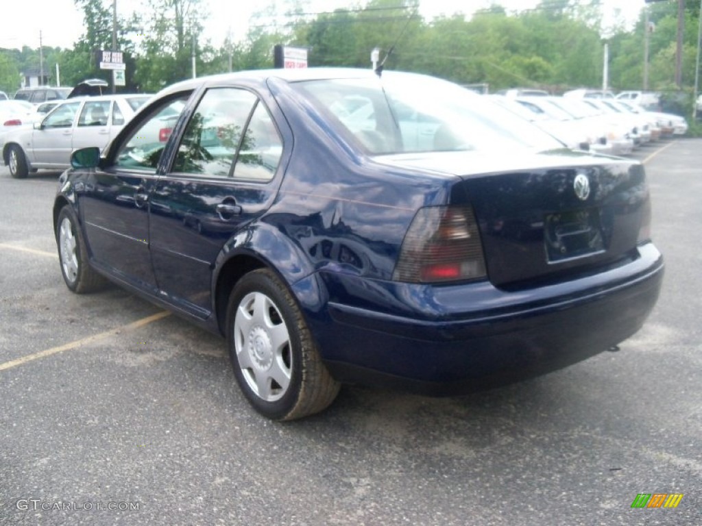 2002 Jetta GLS 1.8T Sedan - Galactic Blue Pearl / Black photo #5