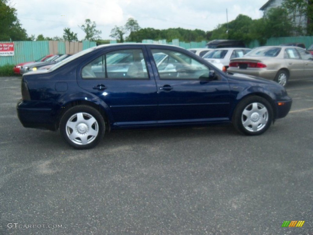 2002 Jetta GLS 1.8T Sedan - Galactic Blue Pearl / Black photo #8