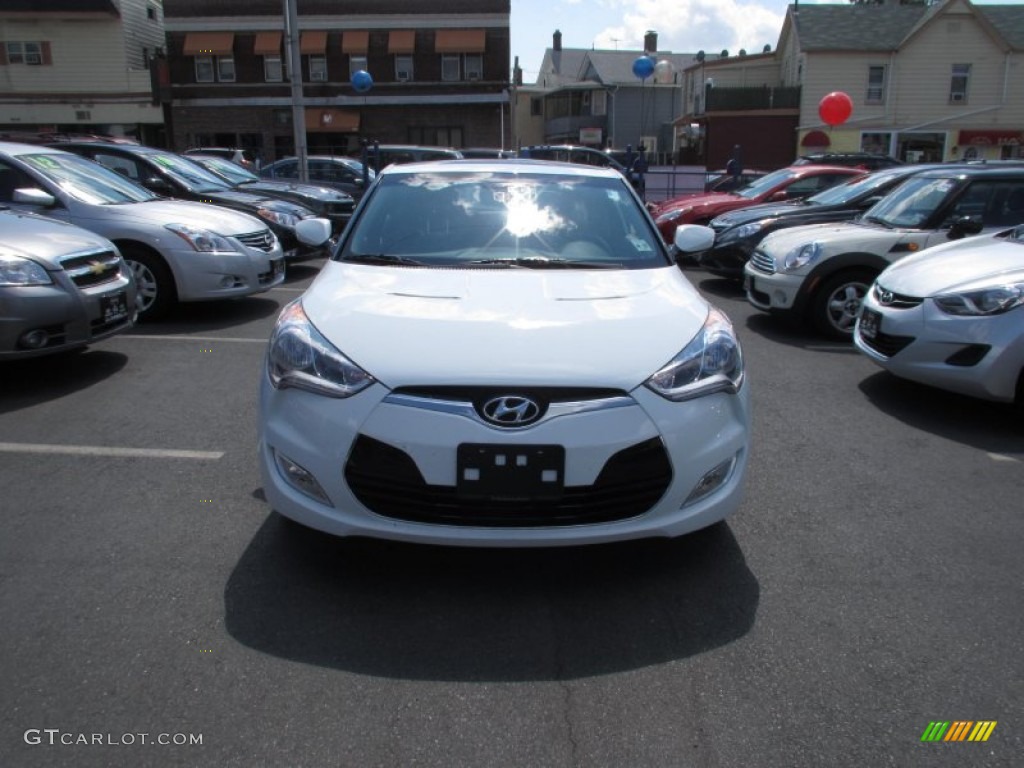 2012 Veloster  - Century White / Black/Red photo #1