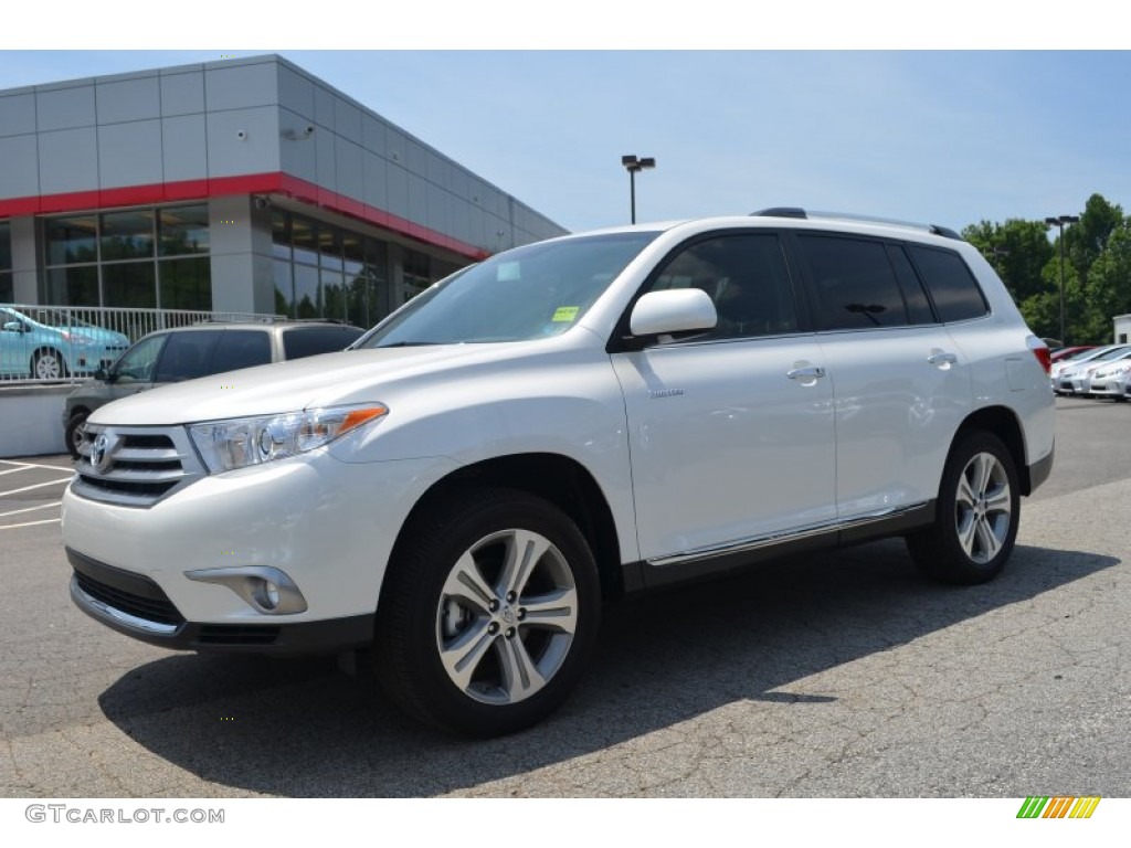 2013 Highlander Limited 4WD - Blizzard White Pearl / Black photo #1