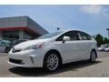 2013 Blizzard White Pearl Toyota Prius v Five Hybrid  photo #1