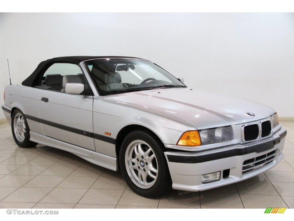 1999 3 Series 328i Convertible - Titanium Silver Metallic / Grey photo #2