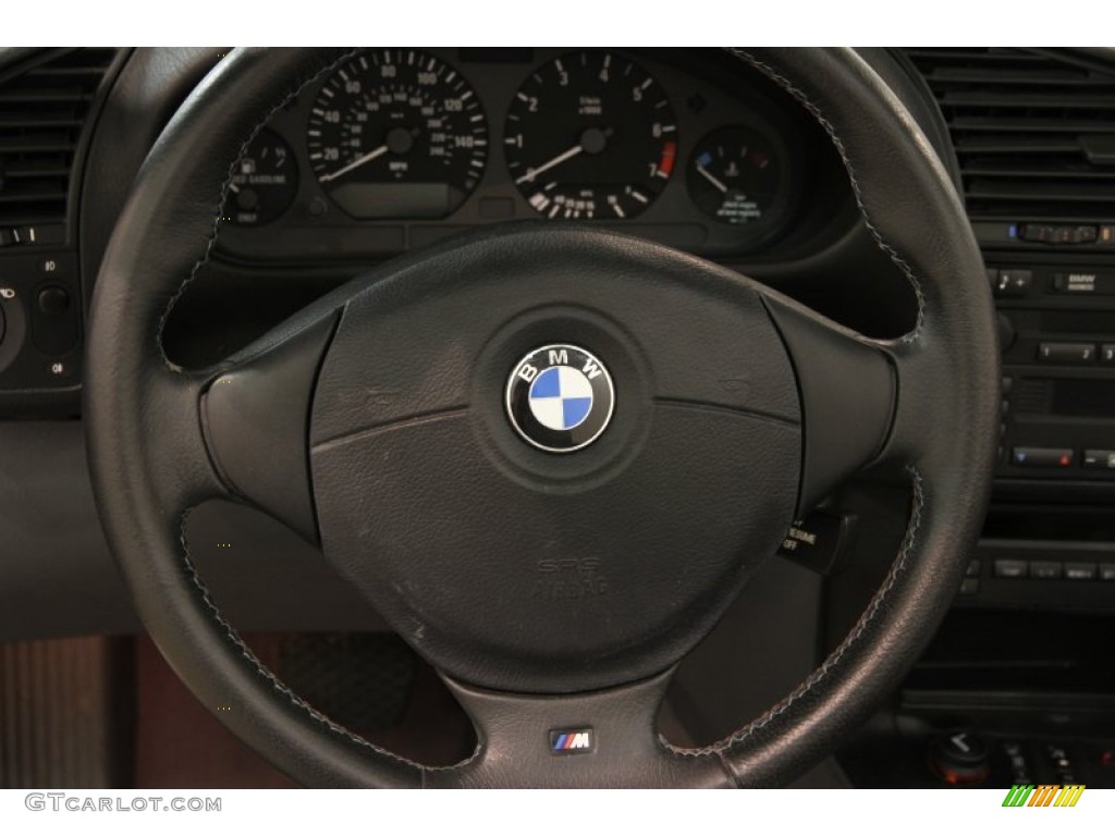 1999 BMW 3 Series 328i Convertible Grey Steering Wheel Photo #82894427