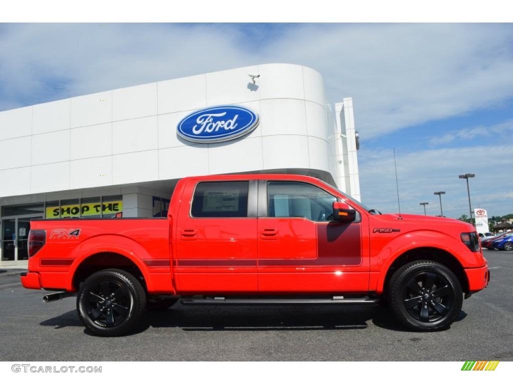 2013 F150 FX4 SuperCrew 4x4 - Race Red / FX Sport Appearance Black/Red photo #2