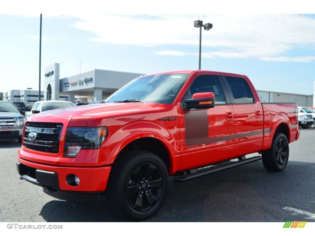 2013 F150 FX4 SuperCrew 4x4 - Race Red / FX Sport Appearance Black/Red photo #3
