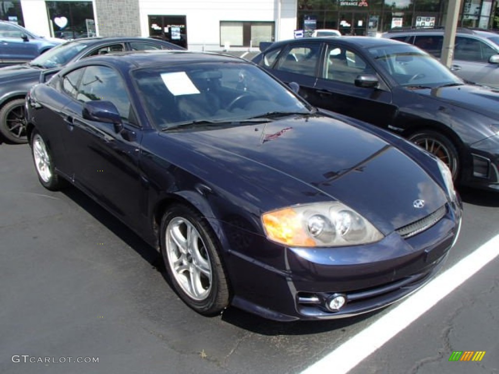 2004 Tiburon GT - Moonlit Blue / Black photo #1