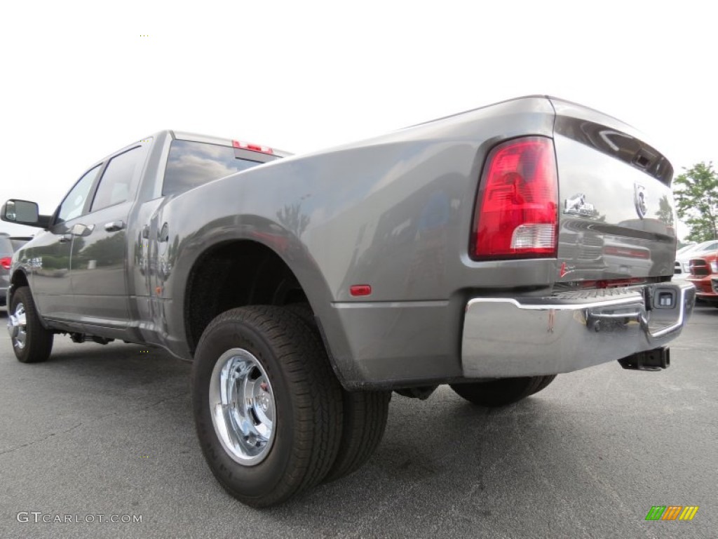 2013 3500 Big Horn Crew Cab 4x4 Dually - Mineral Gray Metallic / Black/Diesel Gray photo #2