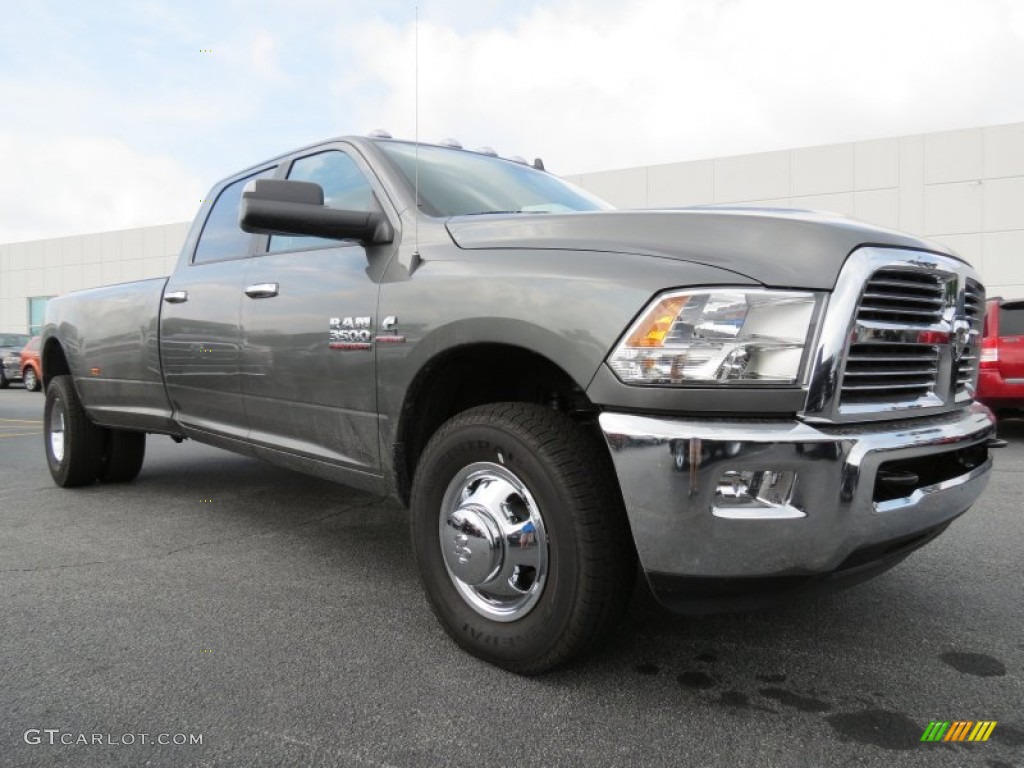 2013 3500 Big Horn Crew Cab 4x4 Dually - Mineral Gray Metallic / Black/Diesel Gray photo #4