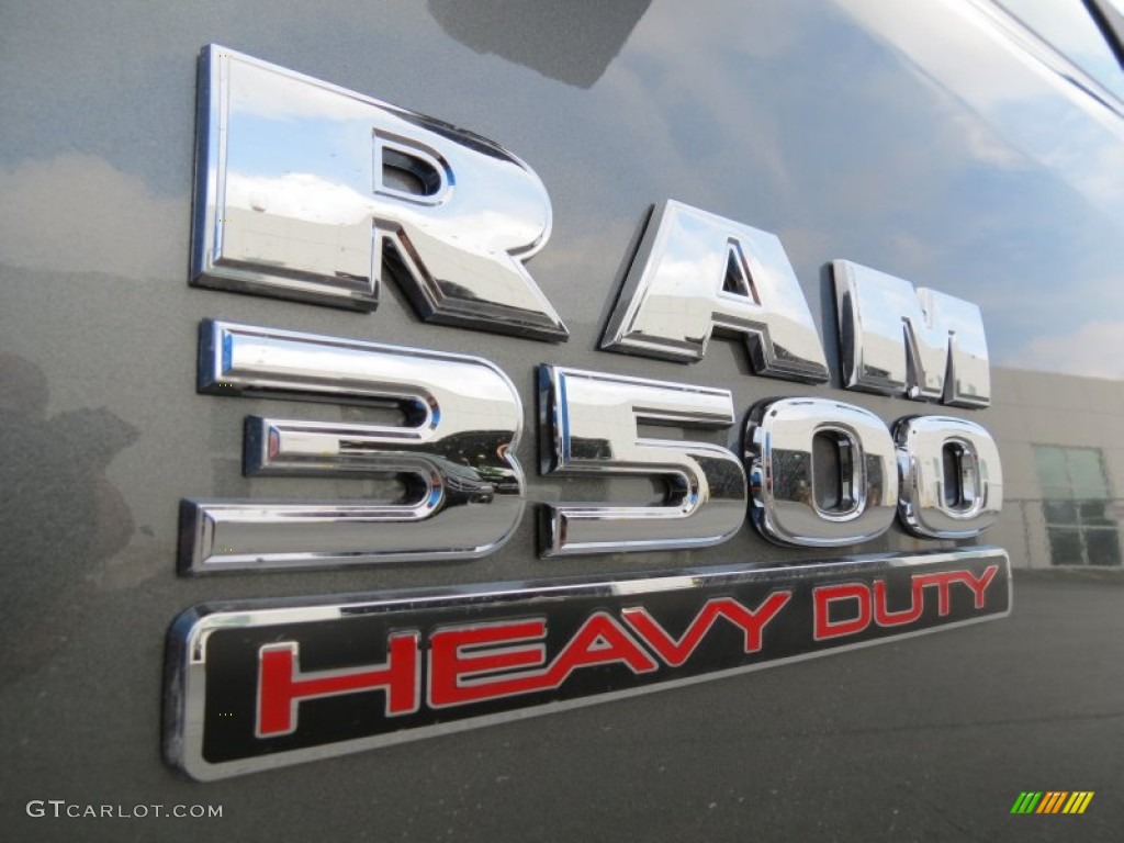 2013 3500 Big Horn Crew Cab 4x4 Dually - Mineral Gray Metallic / Black/Diesel Gray photo #6