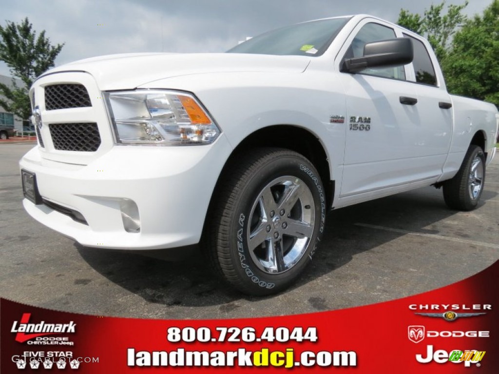 2013 1500 Express Quad Cab - Bright White / Black/Diesel Gray photo #1