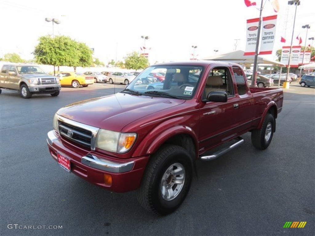 1999 Tacoma Prerunner V6 Extended Cab - Sunfire Red Pearl / Oak photo #3