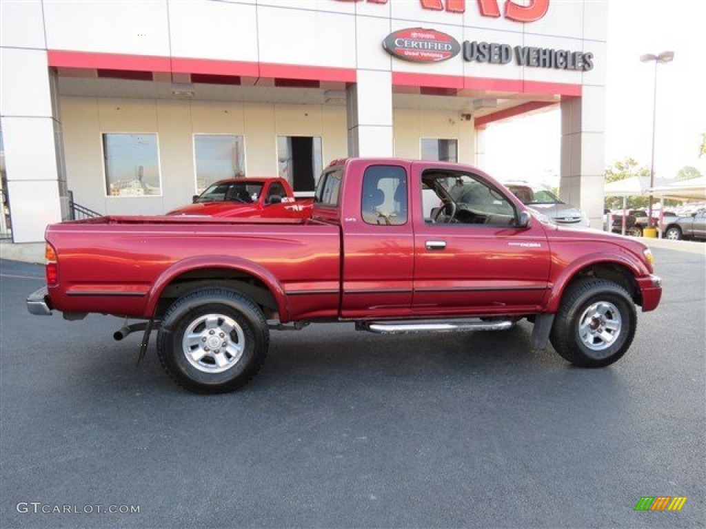 1999 Tacoma Prerunner V6 Extended Cab - Sunfire Red Pearl / Oak photo #8