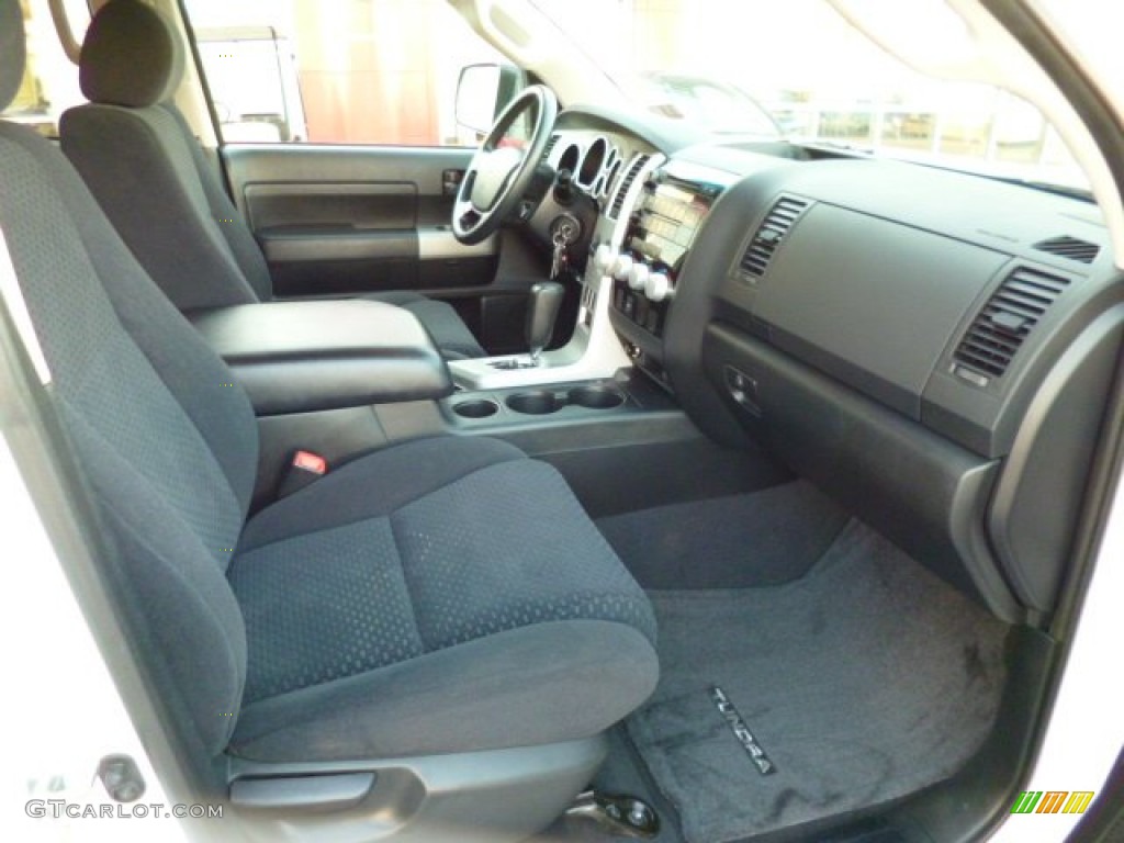 Black Interior 2009 Toyota Tundra SR5 Double Cab 4x4 Photo #82899178