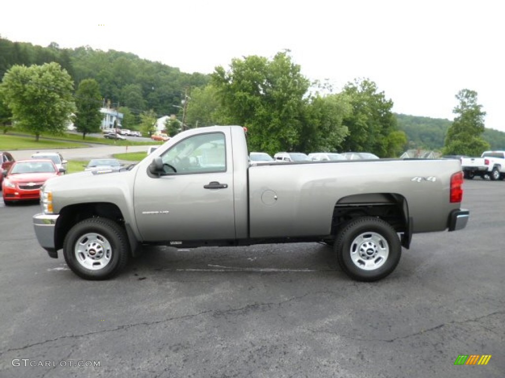 Graystone Metallic 2014 Chevrolet Silverado 2500HD WT Regular Cab 4x4 Exterior Photo #82900663