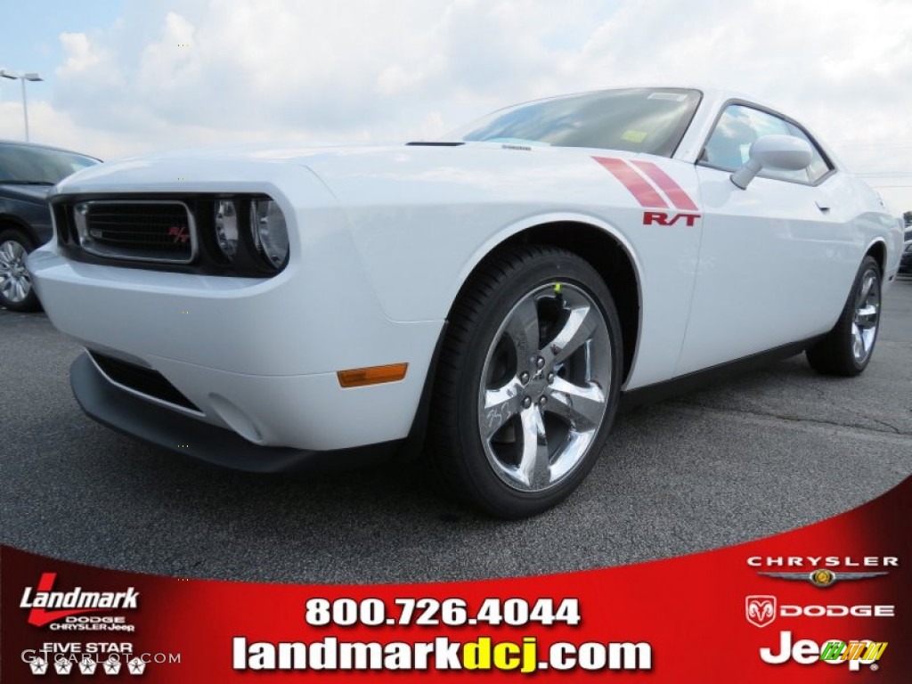 2013 Challenger R/T - Bright White / Dark Slate Gray photo #1