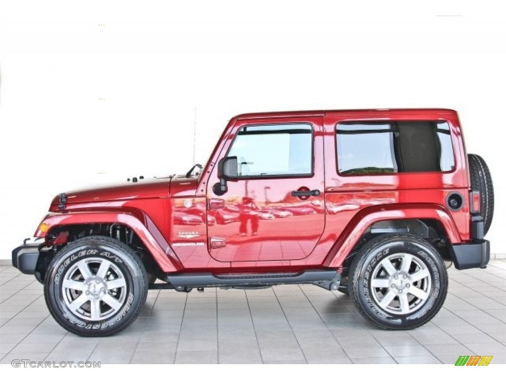 Deep Cherry Red Crystal Pearl 2012 Jeep Wrangler Sahara 4x4 Exterior Photo #82901486