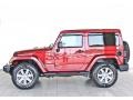 Deep Cherry Red Crystal Pearl 2012 Jeep Wrangler Sahara 4x4 Exterior
