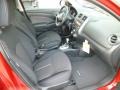 2014 Nissan Versa Charcoal Interior Front Seat Photo