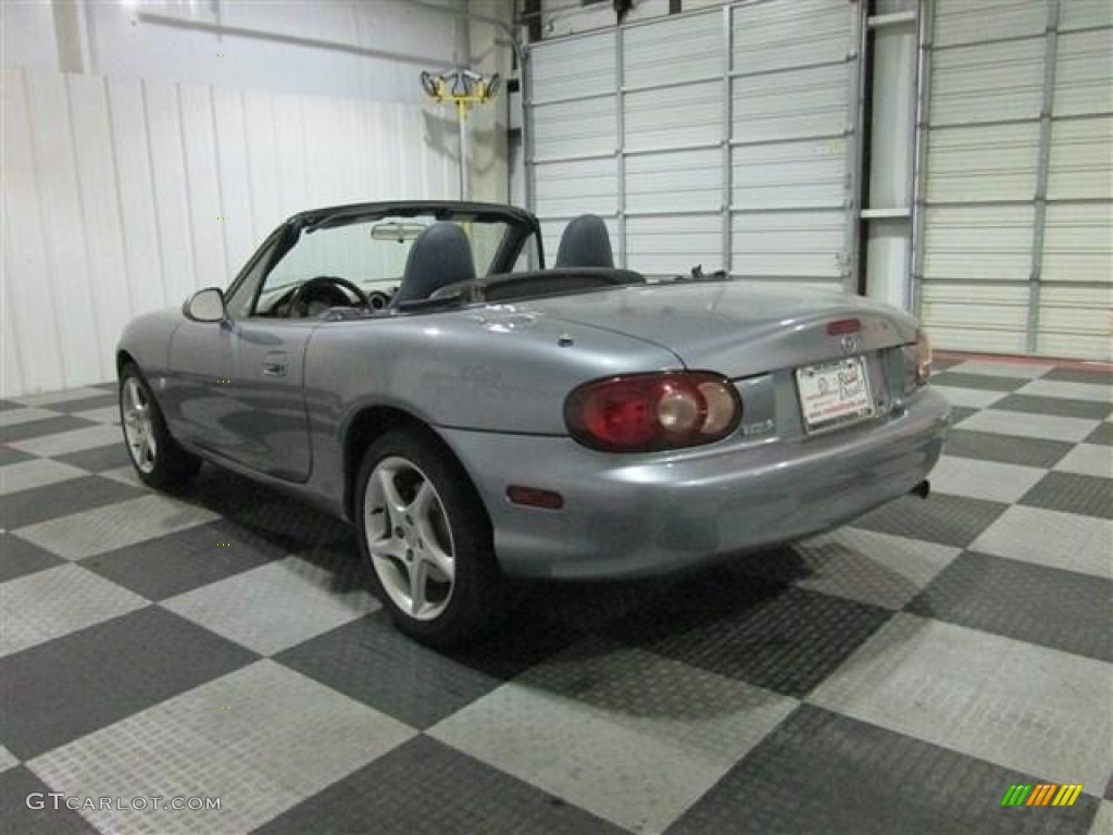 2003 MX-5 Miata Roadster - Titanium Gray Metallic / Dark Blue photo #5