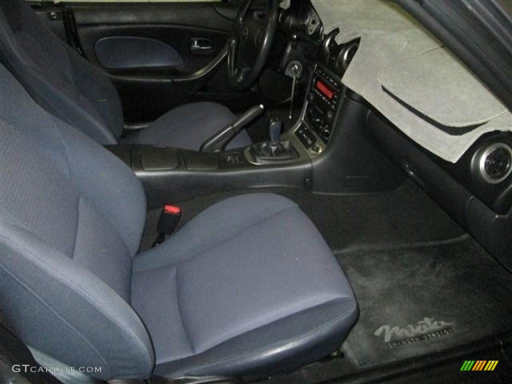 2003 MX-5 Miata Roadster - Titanium Gray Metallic / Dark Blue photo #15