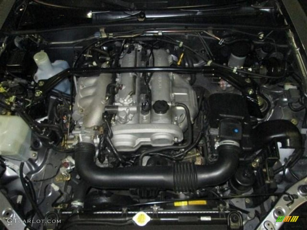 2003 MX-5 Miata Roadster - Titanium Gray Metallic / Dark Blue photo #18