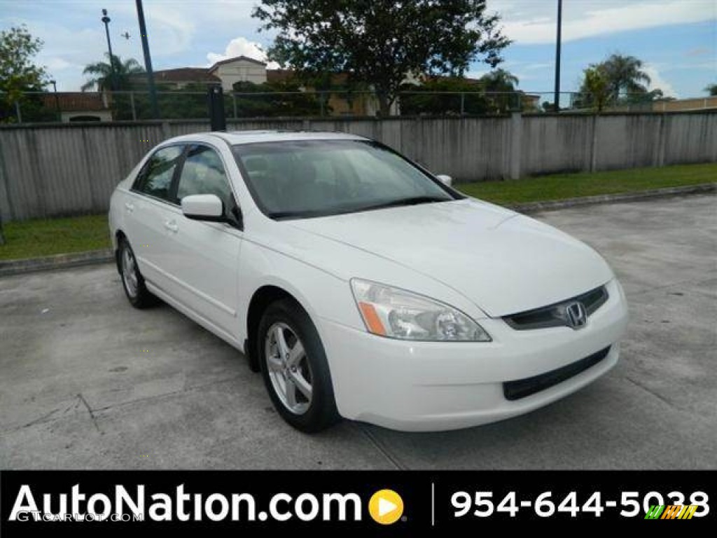 2003 Accord EX Sedan - Taffeta White / Ivory photo #1