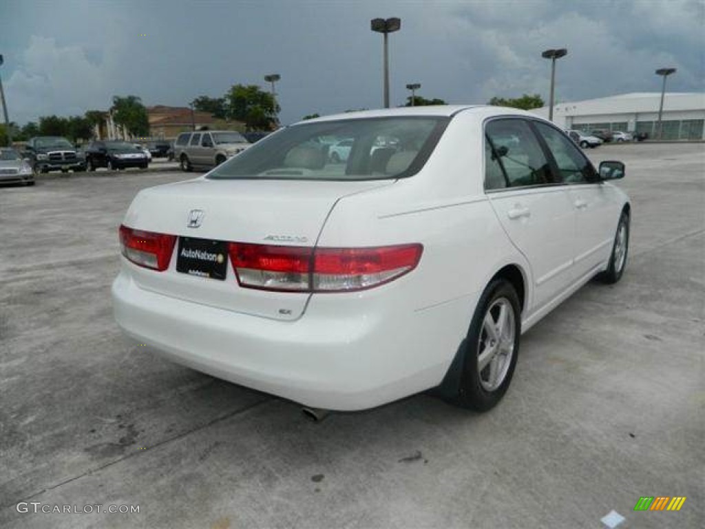2003 Accord EX Sedan - Taffeta White / Ivory photo #3