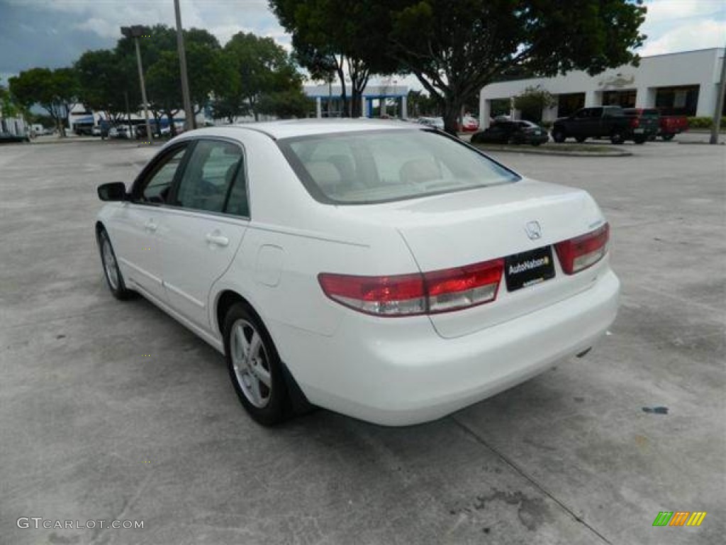 2003 Accord EX Sedan - Taffeta White / Ivory photo #5