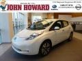 2013 Glacier White Nissan LEAF SL  photo #1