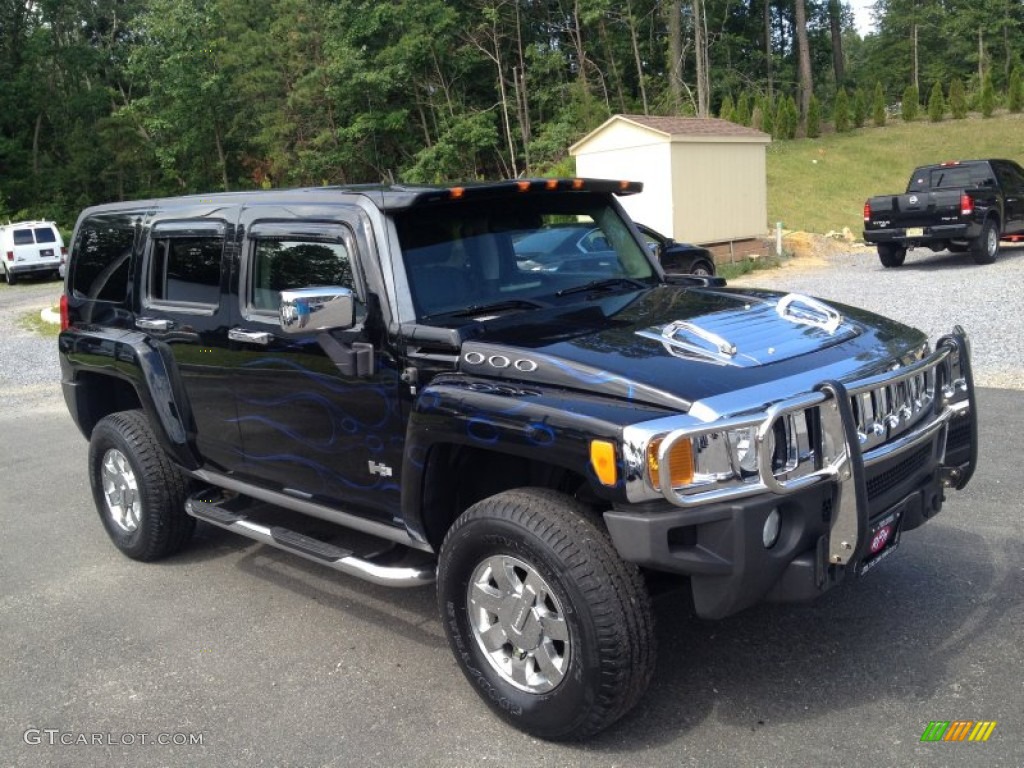 Black 2006 Hummer H3 Standard H3 Model Exterior Photo #82905695