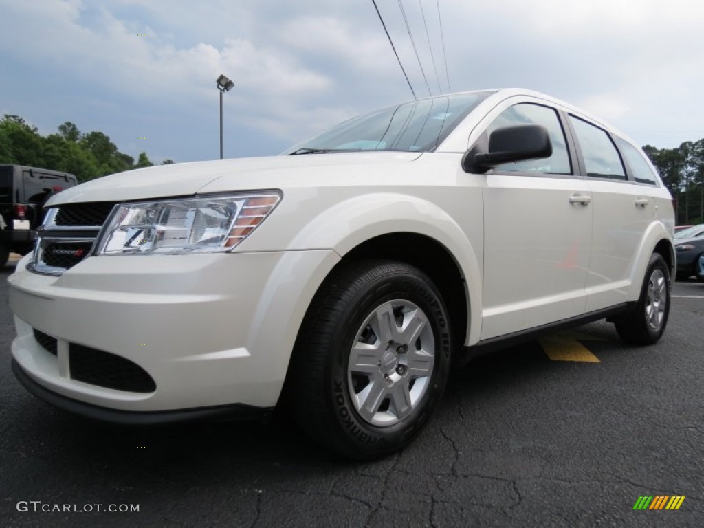Ivory White Tri-Coat 2012 Dodge Journey American Value Package Exterior Photo #82906623