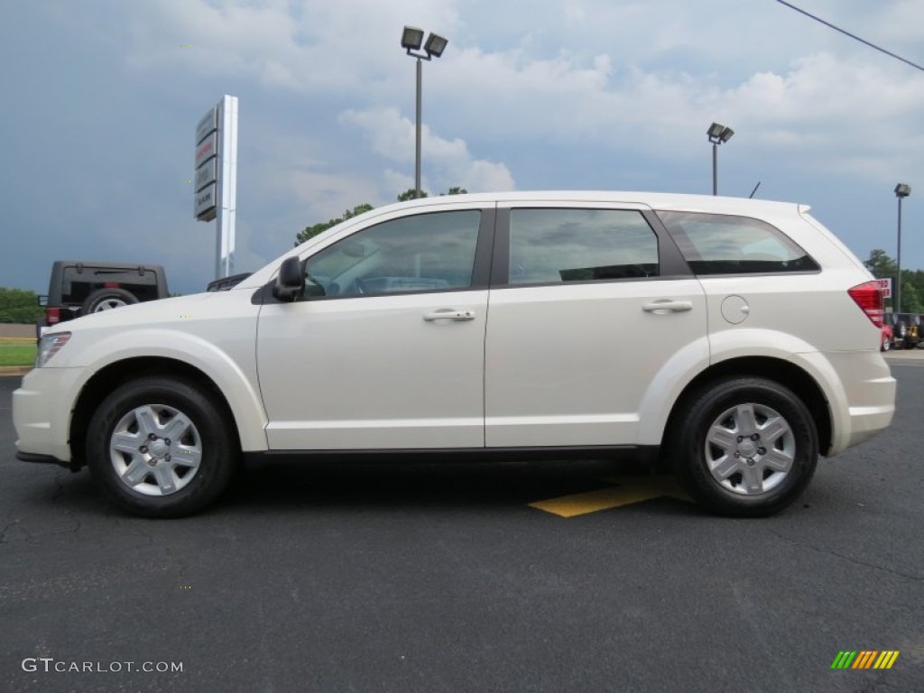 Ivory White Tri-Coat 2012 Dodge Journey American Value Package Exterior Photo #82906636