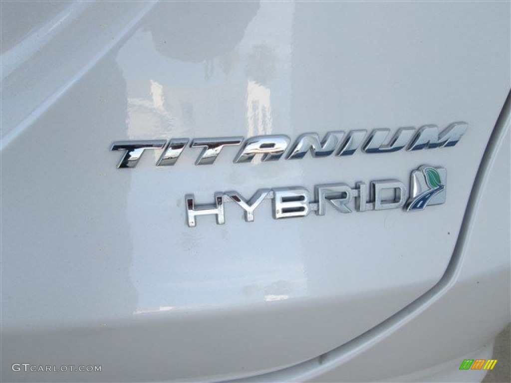 2013 Fusion Hybrid Titanium - White Platinum Metallic Tri-coat / Charcoal Black photo #5