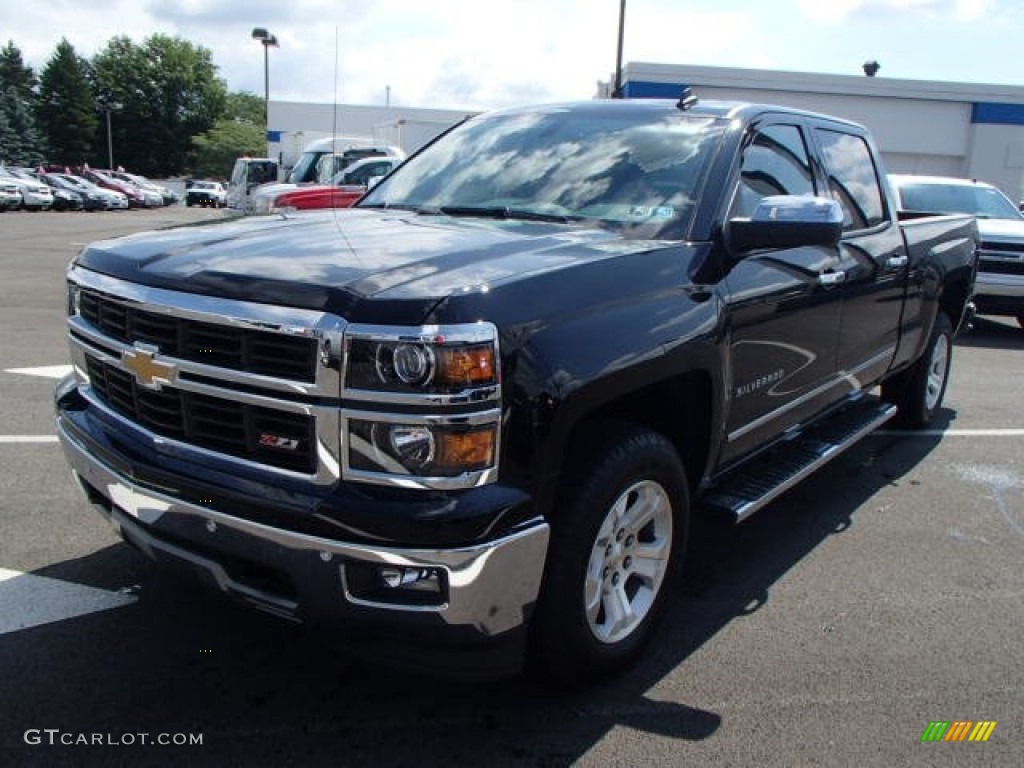 2014 Silverado 1500 LTZ Z71 Crew Cab 4x4 - Black / Jet Black photo #2