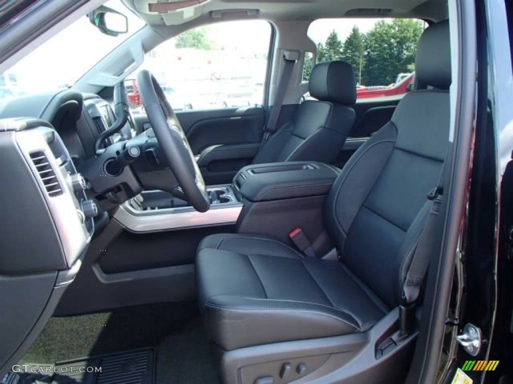 Jet Black Interior 2014 Chevrolet Silverado 1500 LTZ Z71 Crew Cab 4x4 Photo #82907821