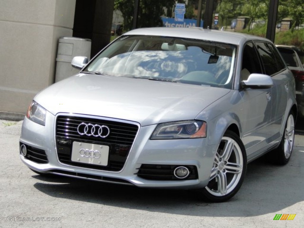2011 A3 2.0 TDI - Monza Silver Metallic / Black photo #1