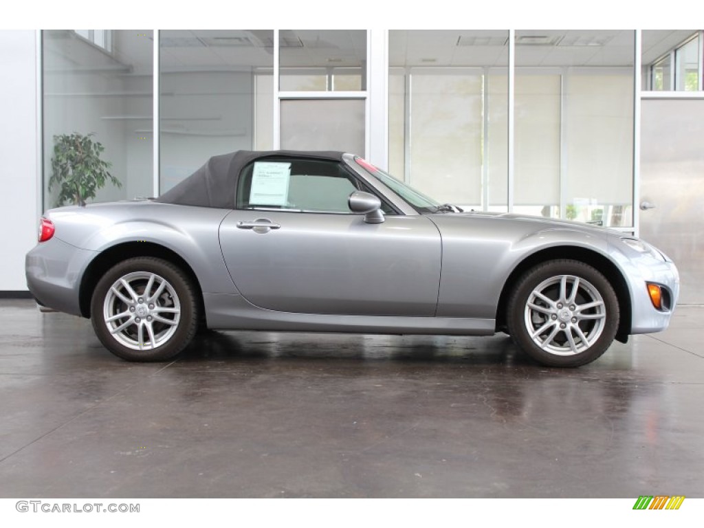 Liquid Silver Metallic 2011 Mazda MX-5 Miata Sport Roadster Exterior Photo #82910339