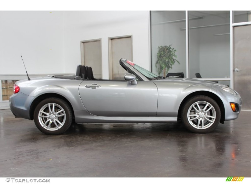 Liquid Silver Metallic 2011 Mazda MX-5 Miata Sport Roadster Exterior Photo #82910440