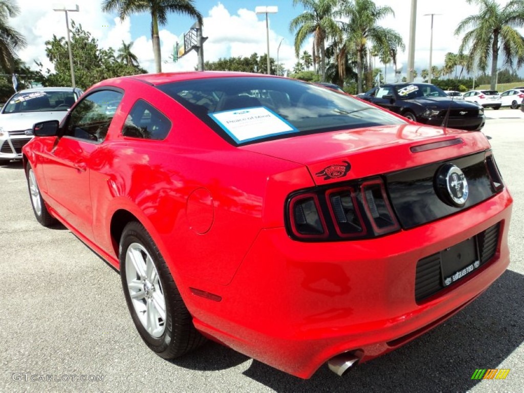 2013 Mustang V6 Coupe - Race Red / Charcoal Black photo #9