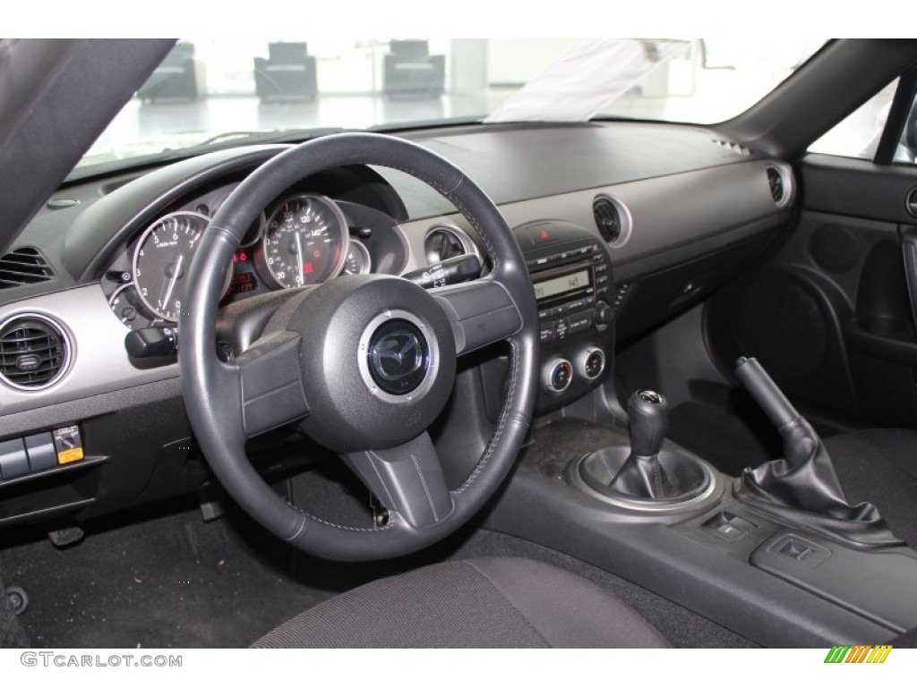 2011 Mazda MX-5 Miata Sport Roadster Black Dashboard Photo #82910548